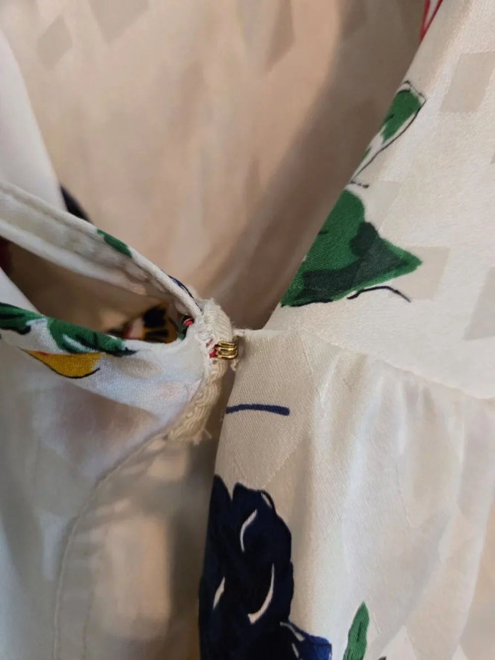 Tory Burch Silk Ivory Floral Wrap Silk Dress